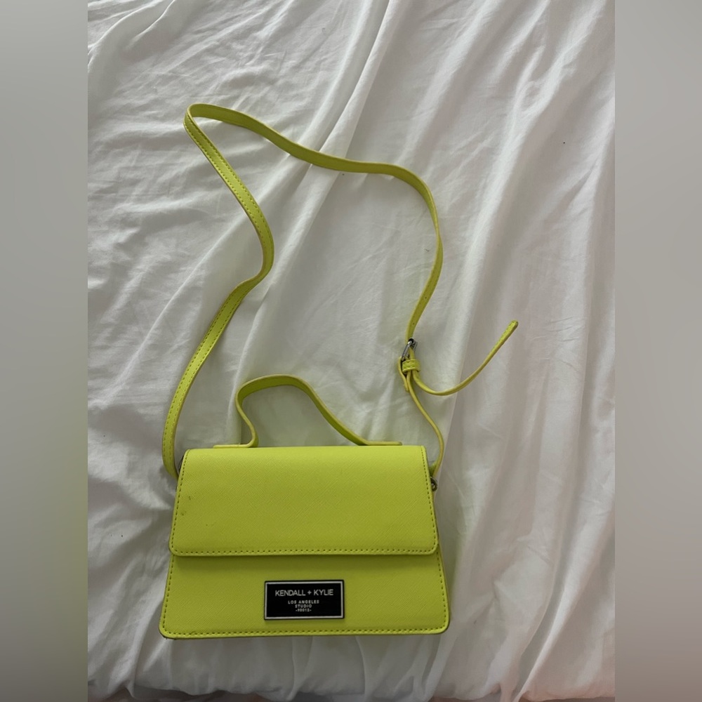 Kendall + Kylie neon purse